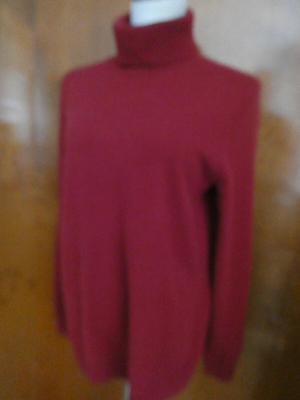 By Bloomingdale's Women's Rust 100% 2-PLY Cashmere Turtleneck Sweater XL
