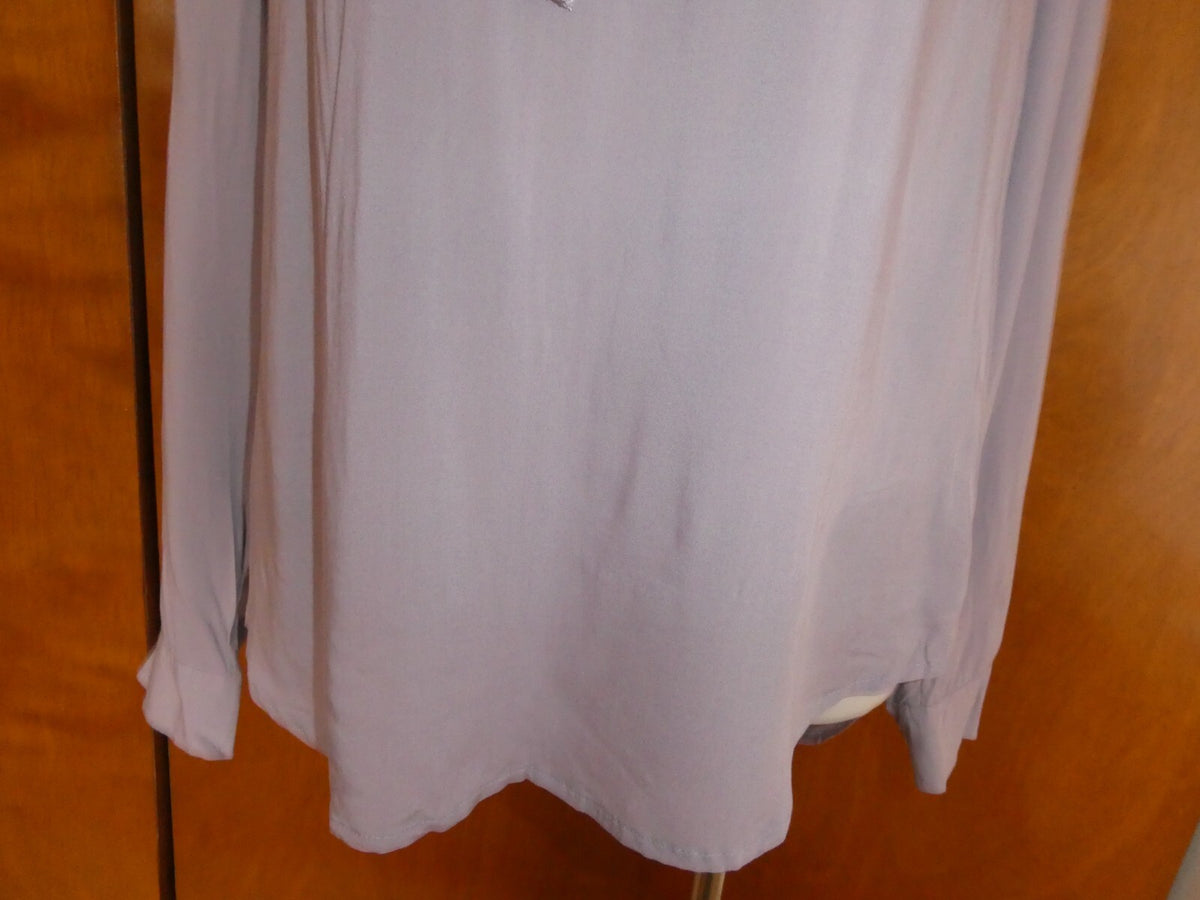 Gap women's stylish gray viscose long sleeves tunic top size Large