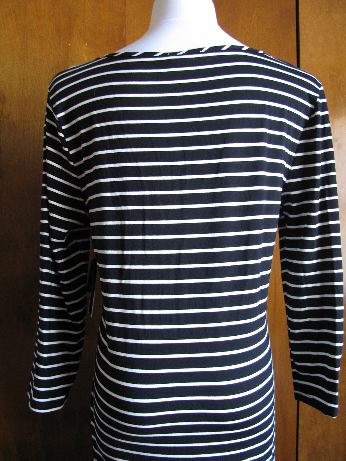 Juicy Couture LA women's black angel ivy stripe dress New
