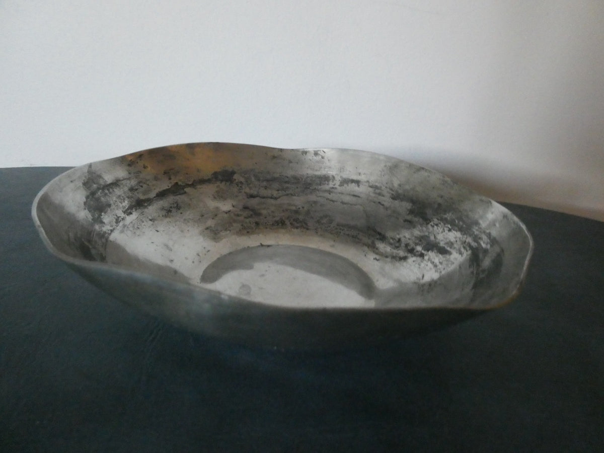 Pewter Crafters of Cape Cod Scallop Seashell Handled Bowl
