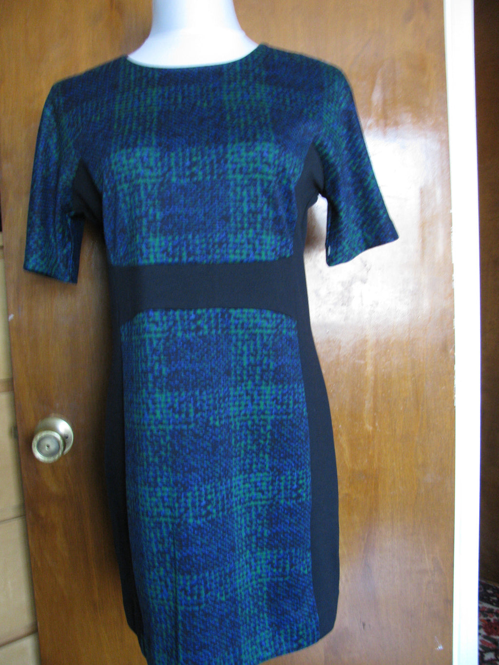Michael Kors women's black green blue detailed dress New