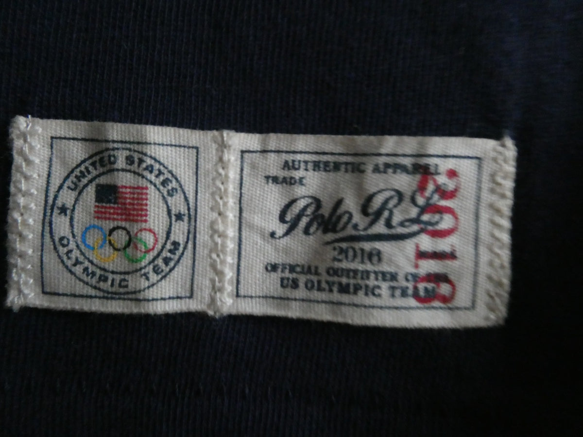 Polo Ralph Lauren 2016 Team USA Olympic Dress Women Navy Blue Cotton USA Graphic