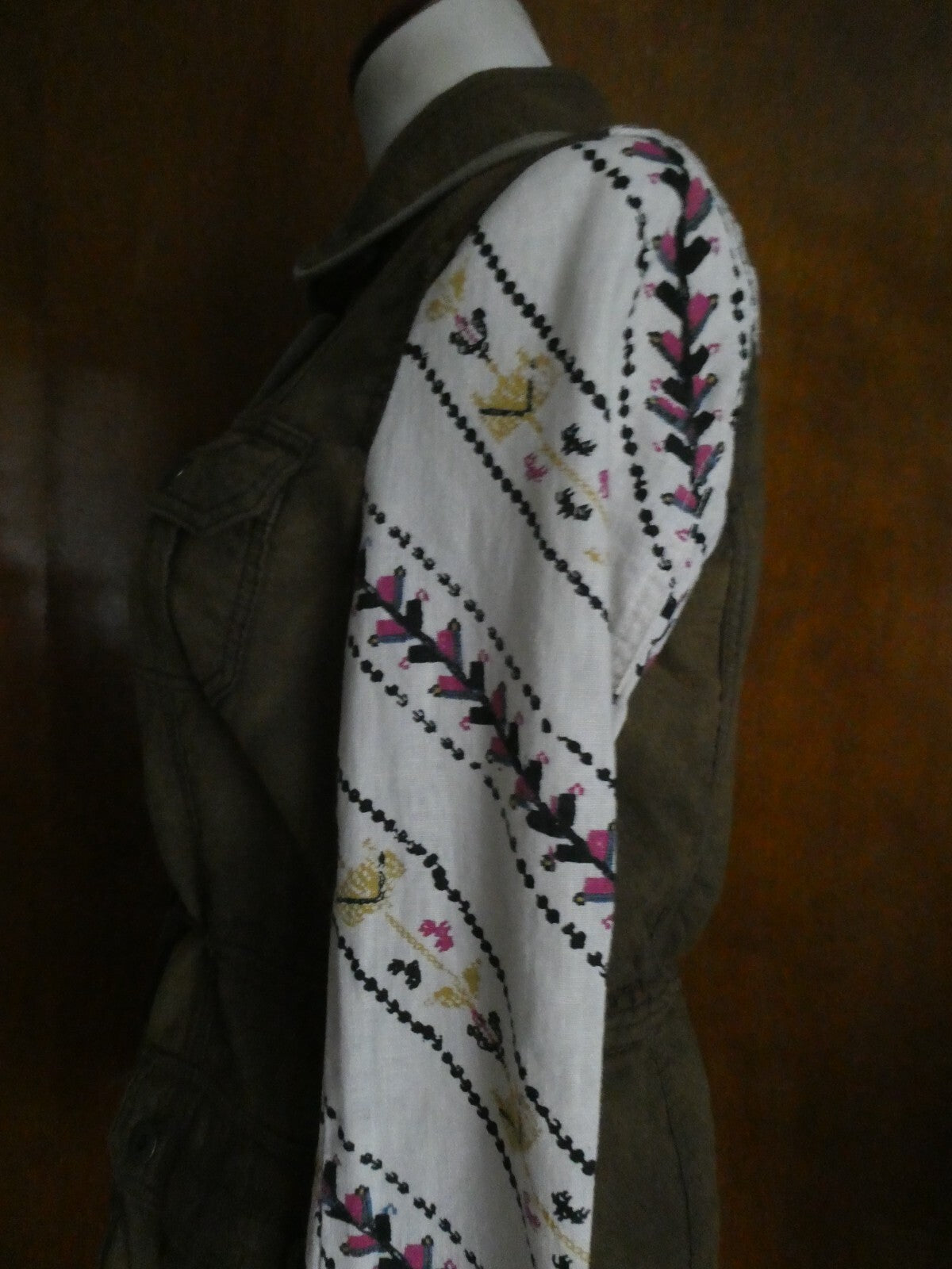 FREE PEOPLE Multicolor Soft 100% Cotton Tie Jacket Size Small