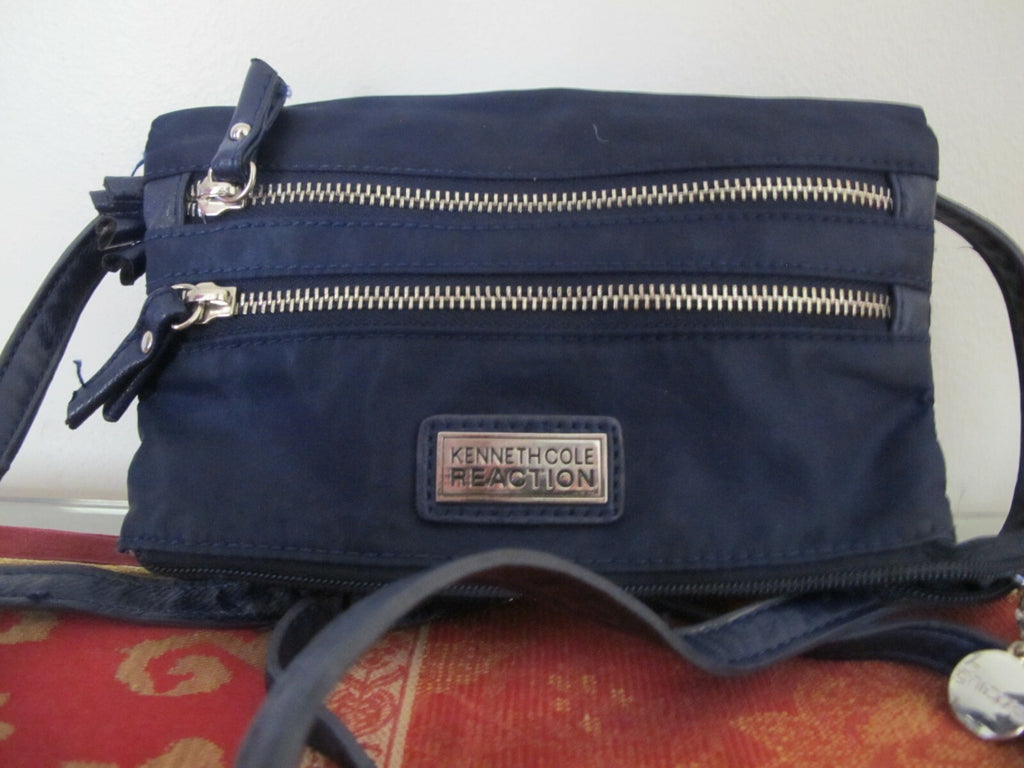 Kenneth Cole Reaction Women’s Navy Nylon Cross-body Small Purse Bag 