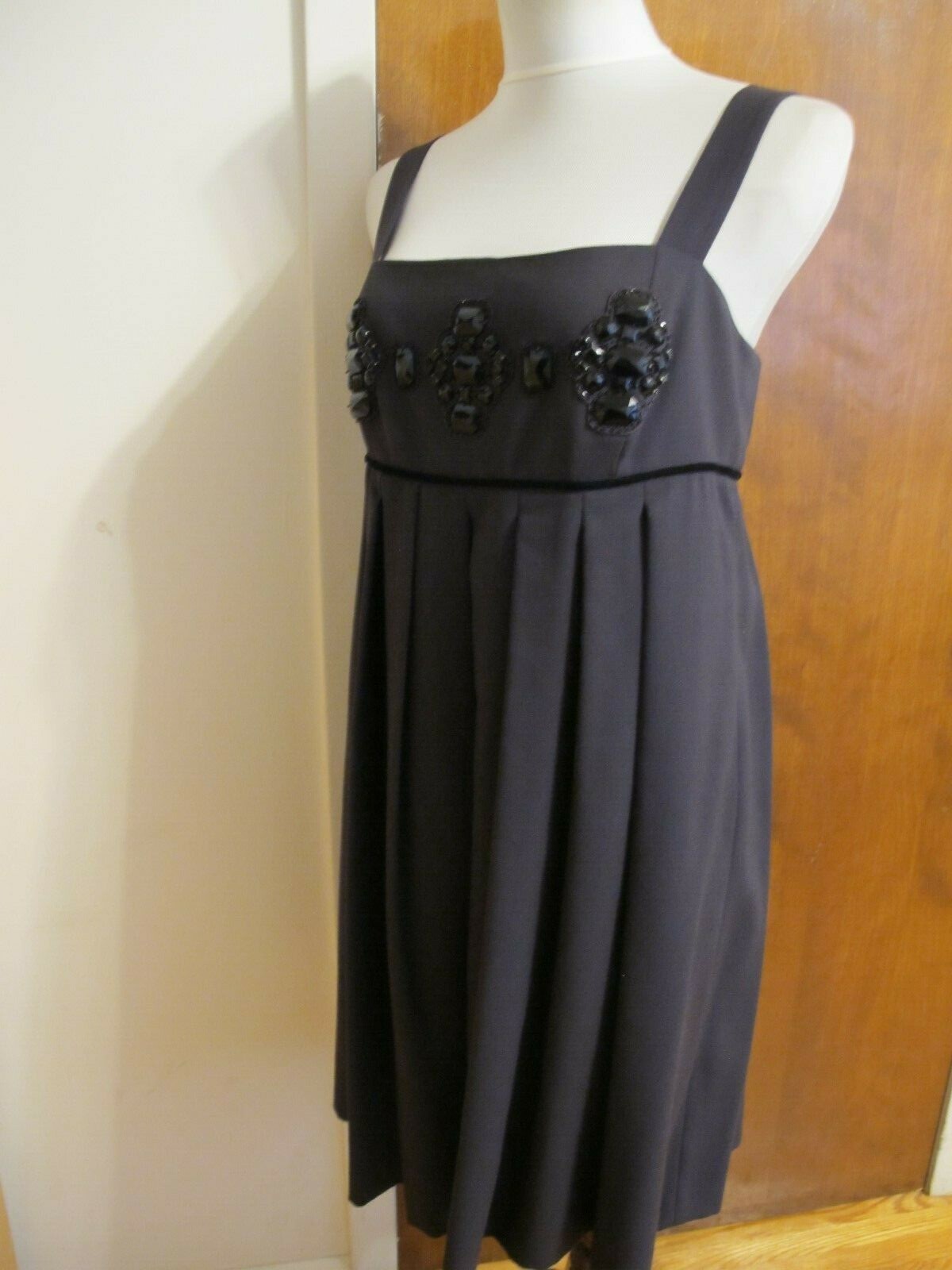 Tahari Arthur S.Levine women's eggplant overalls inspired evening dress size 10