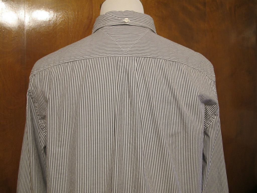 Tommy Hilfiger Striped Men's Long Sleeve Button-up Shirt Size Large