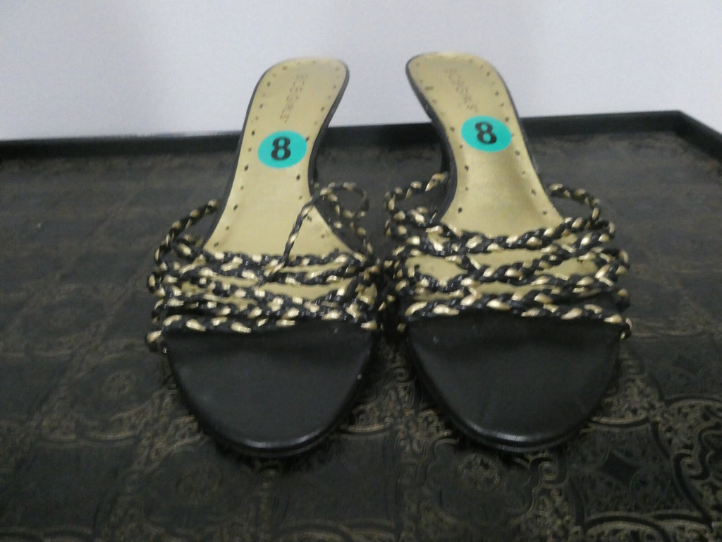 BCBG girls slippers with heels black 8B/38