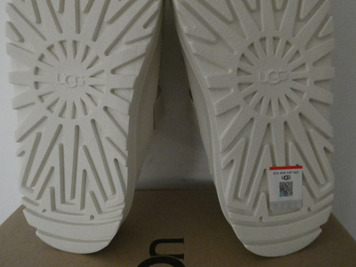 UGG Women Goldenglow Slide JSM White Platform Sandals Sz 5 New in Box W/1167430
