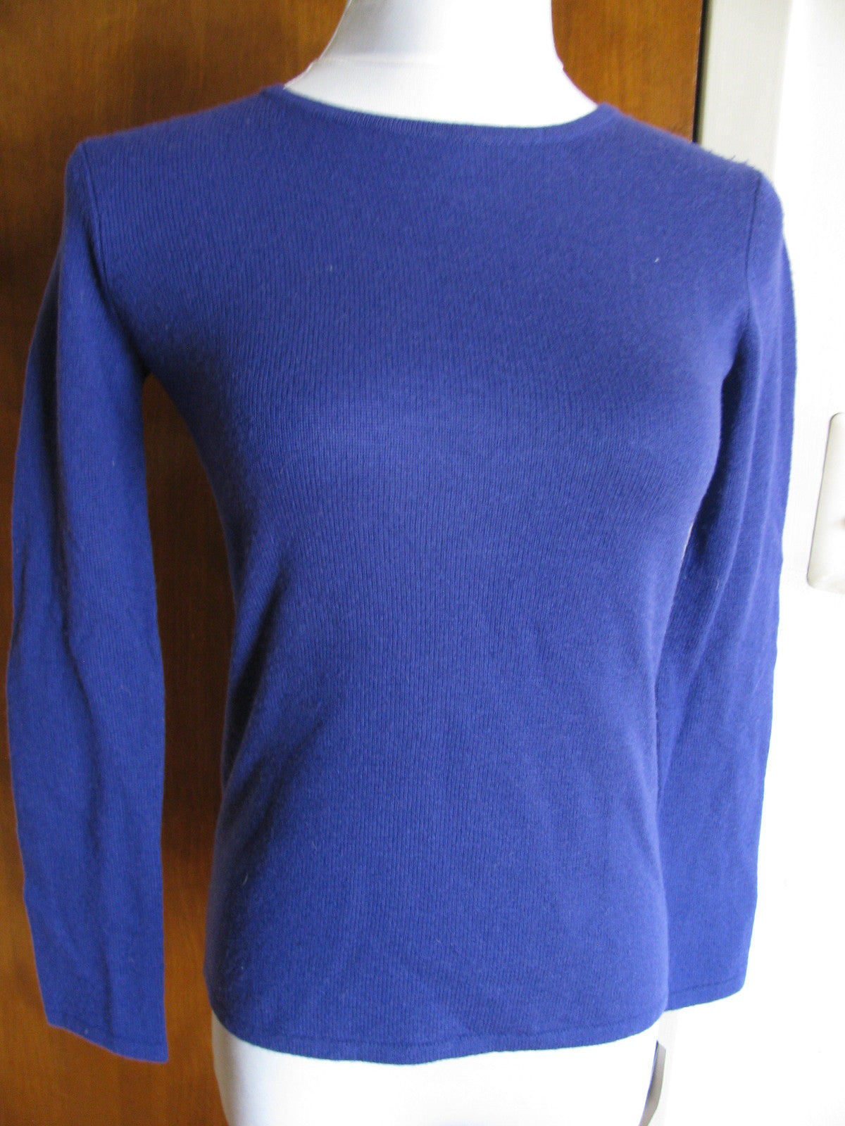 Evelyn Women's Purple 2Ply Cashmere Sweater Size PP 