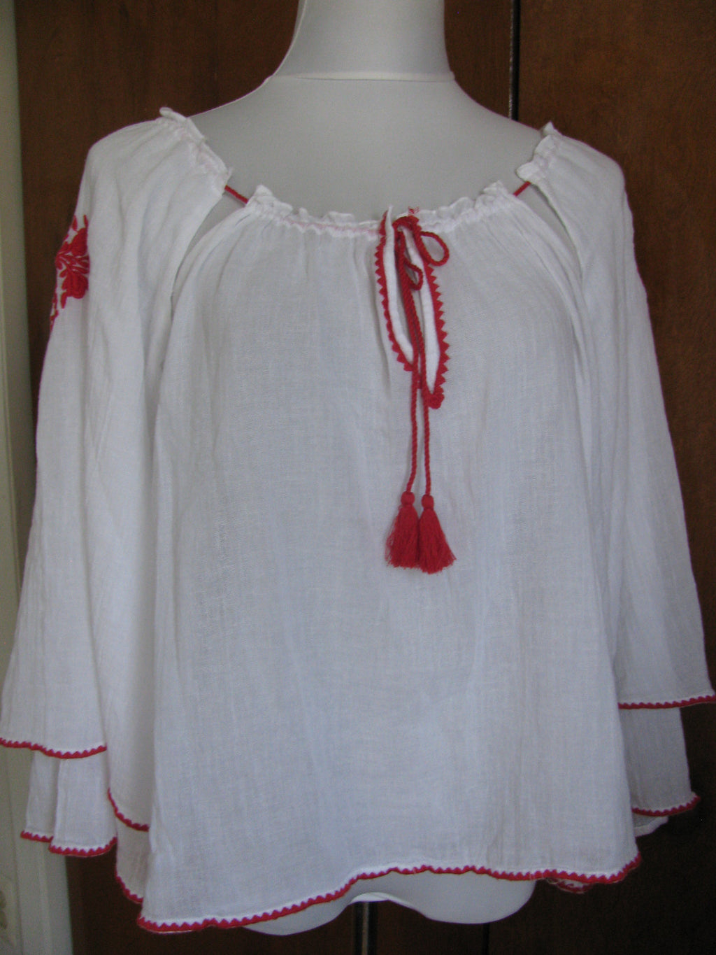 Ralph Lauren Denim & Supply women white cotton embroidered top