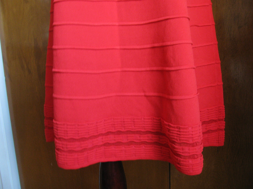 Ralph Lauren's women’s red stylish detailed sheer front NWT dress size Large