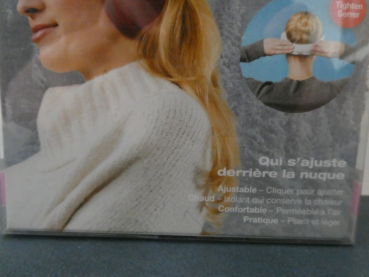 180s Winterlude women cozy fleece ear behind the head brown adjustable one size