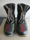 Sorel Women’s Black Multi Color Waterproof Boots Size 8 Fits 7.5