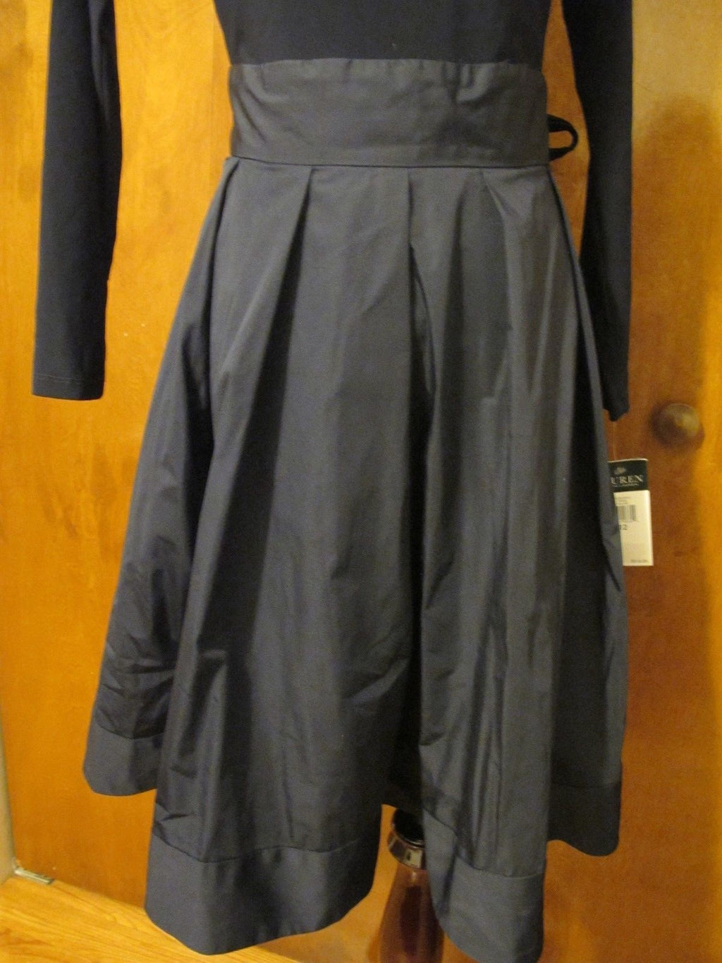 Lauren Ralph Lauren Women's navy evening flare silhouette Dress 