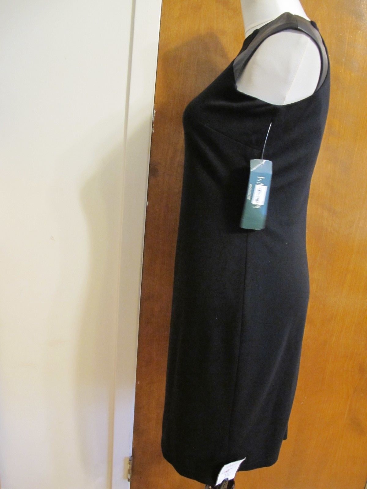 Ralph Lauren women's  leather insert black detailed  dress size 2 New
