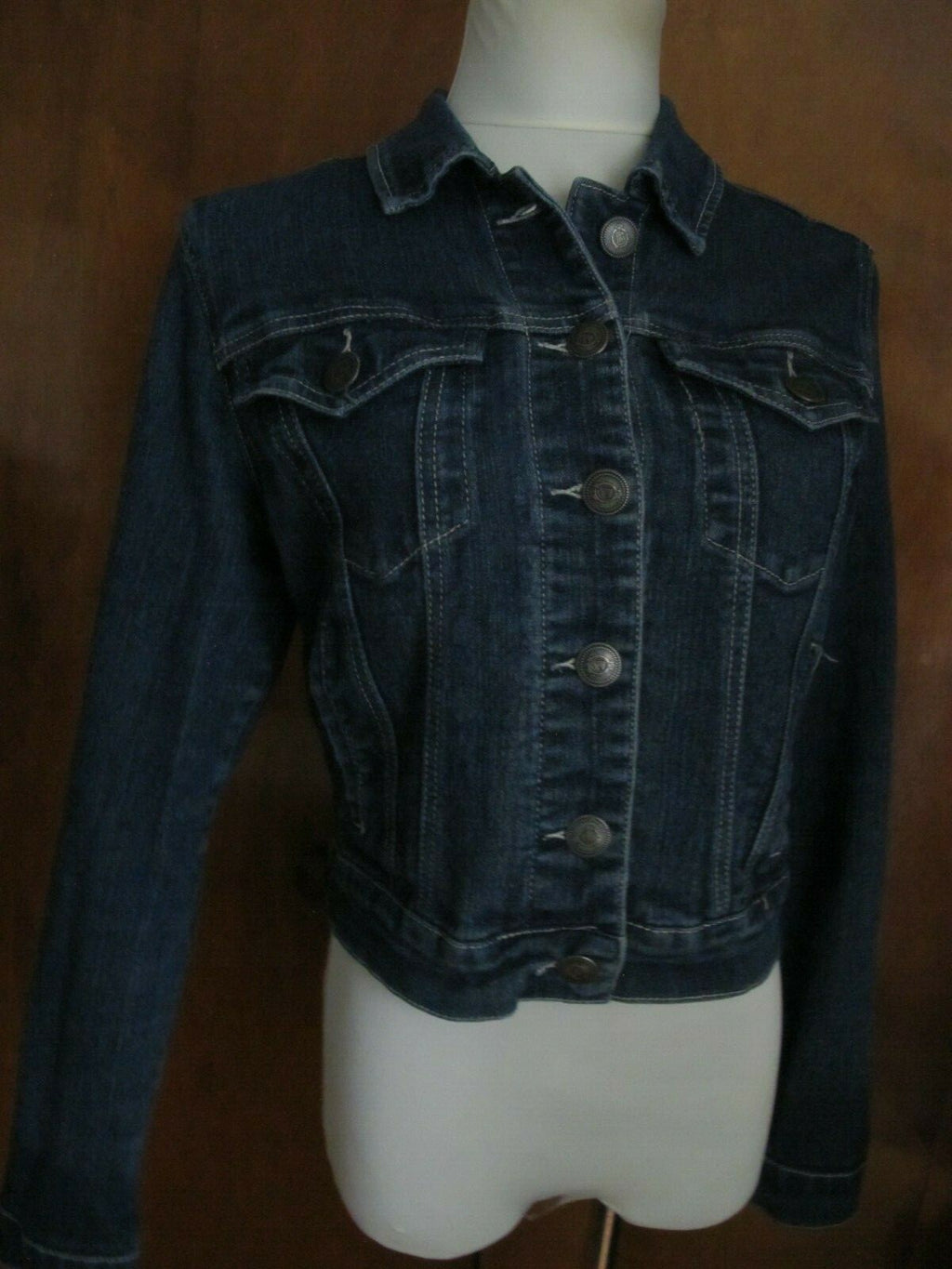 Nofuze Jeans women's soft blue jean jacket medium