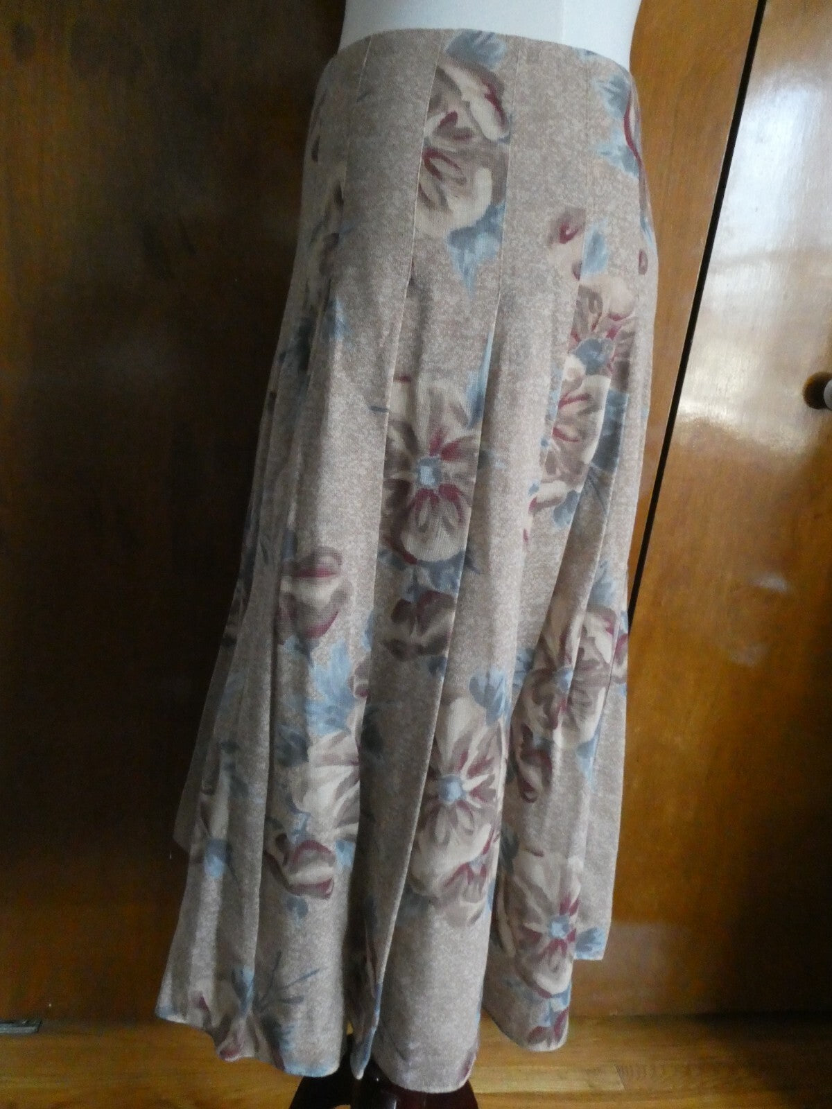 Jones New York Collection women's multicolor lined pleated skirt New