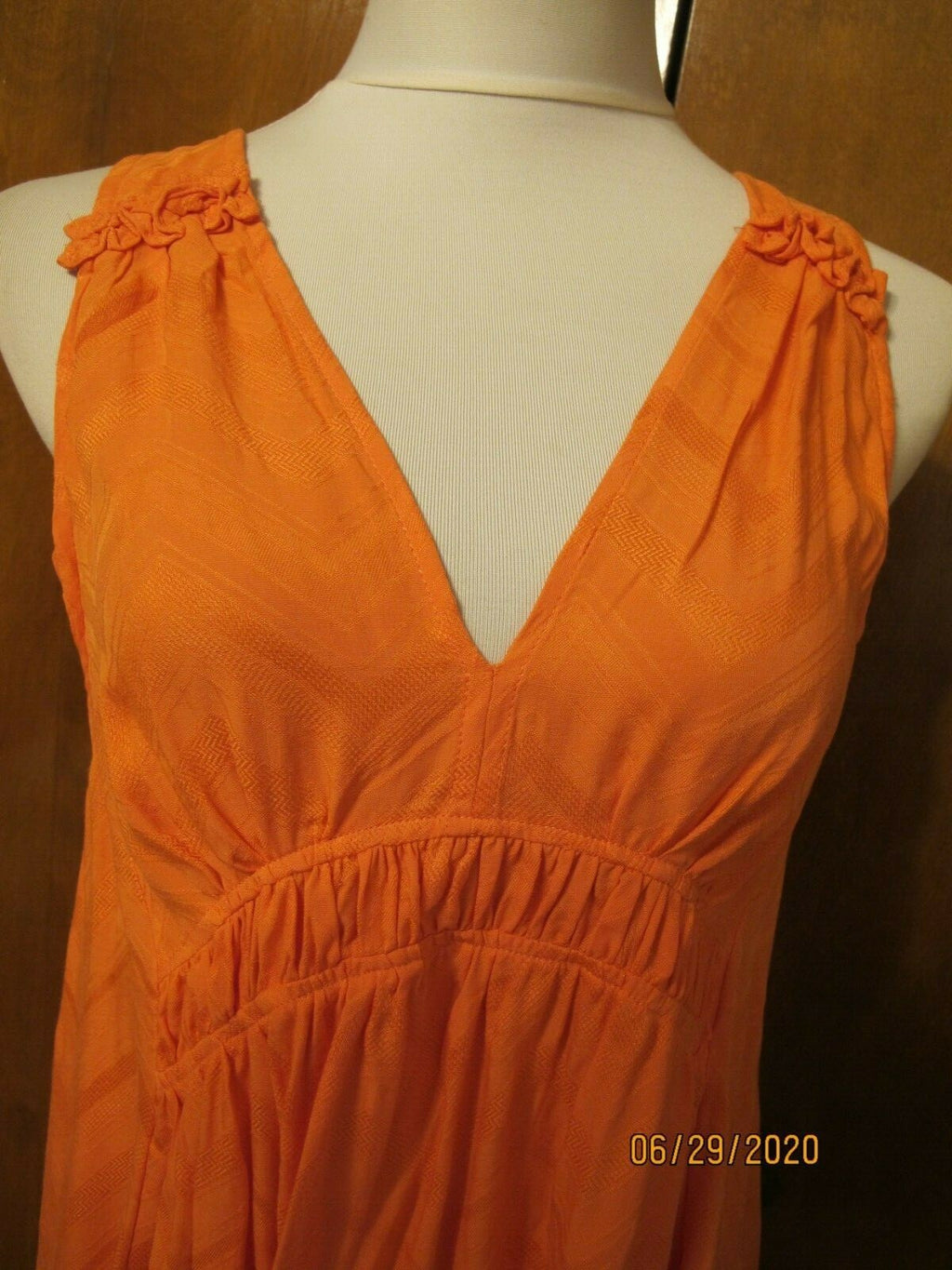Anthropologie Maeve  Women's Coral Rayon Top 