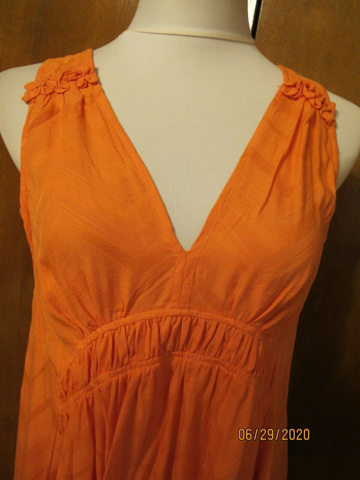 Anthropologie Maeve  Women's Coral Rayon Top 
