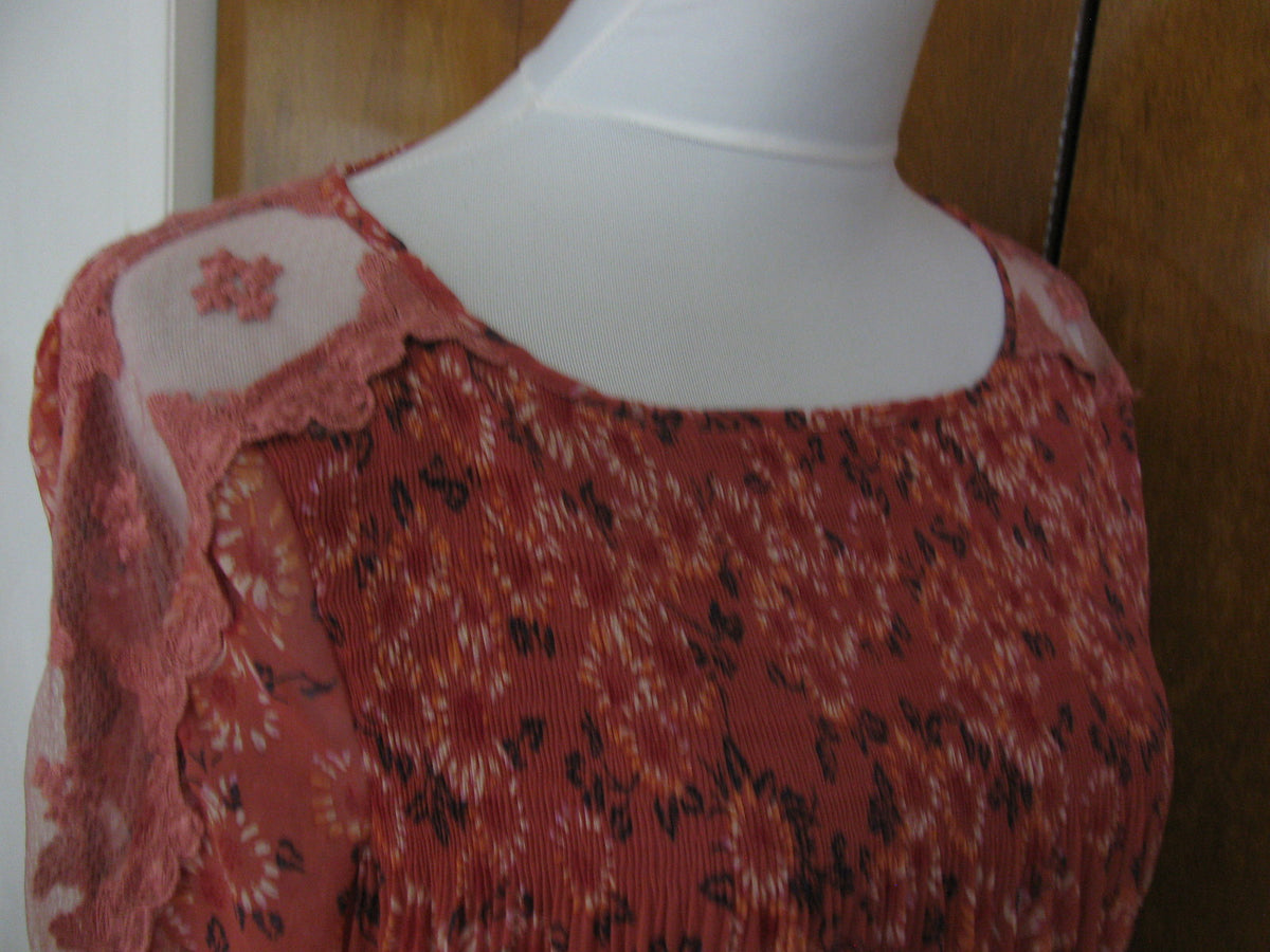 Free People women’s rose glow combo dress XSmall 