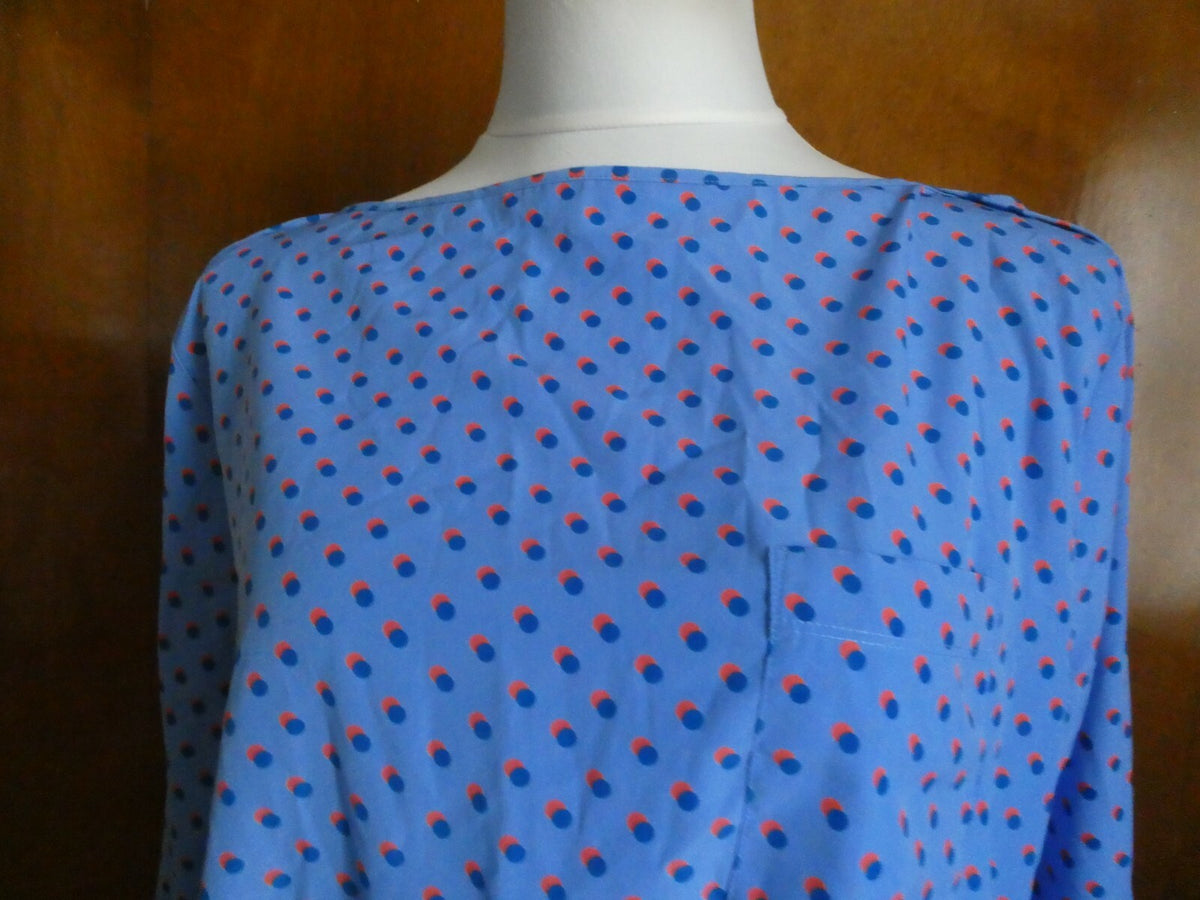 Gap women's stylish blue multicolor tunic top size XL