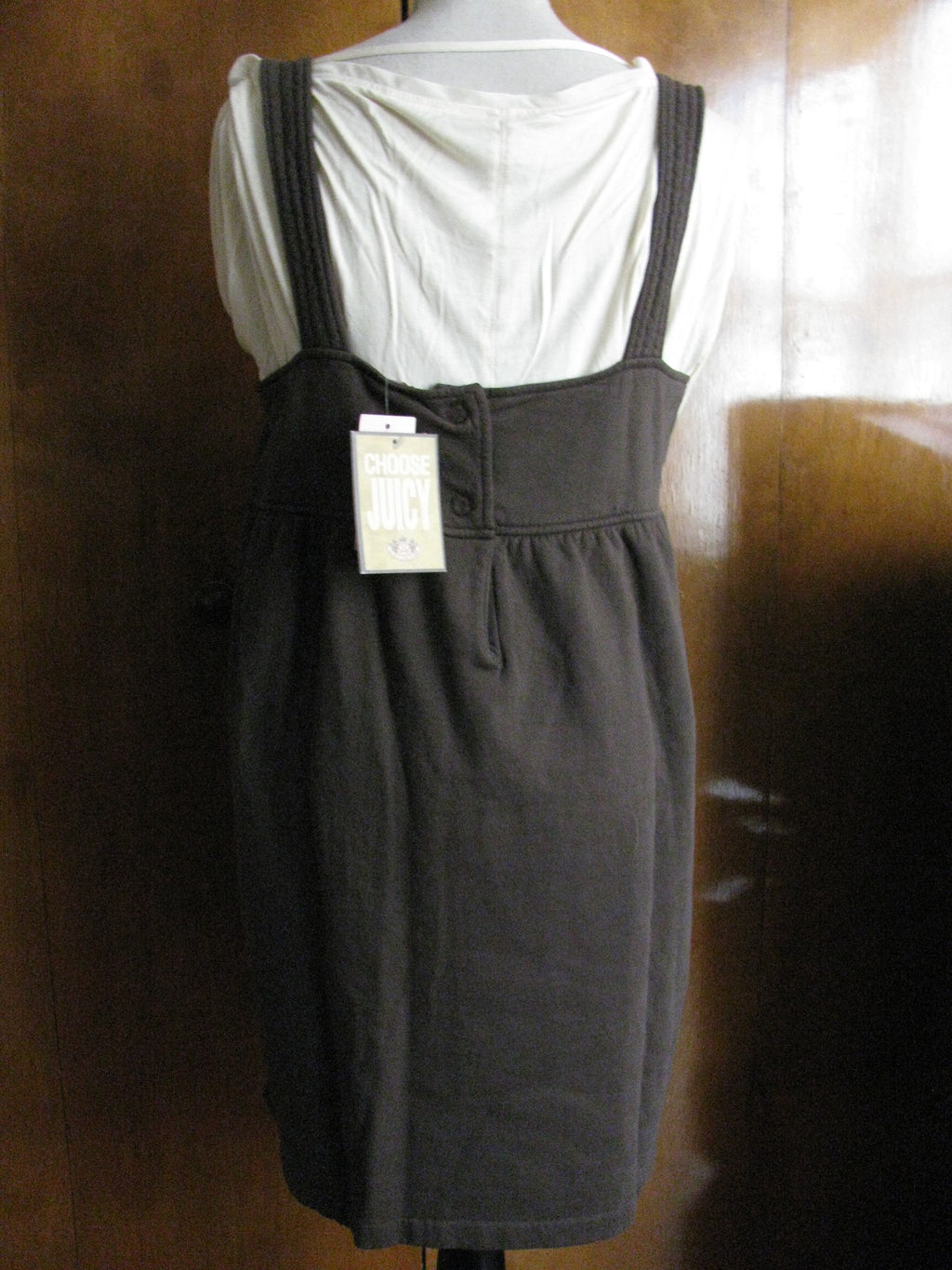 Juicy Couture women's brown grant fleece dress Large