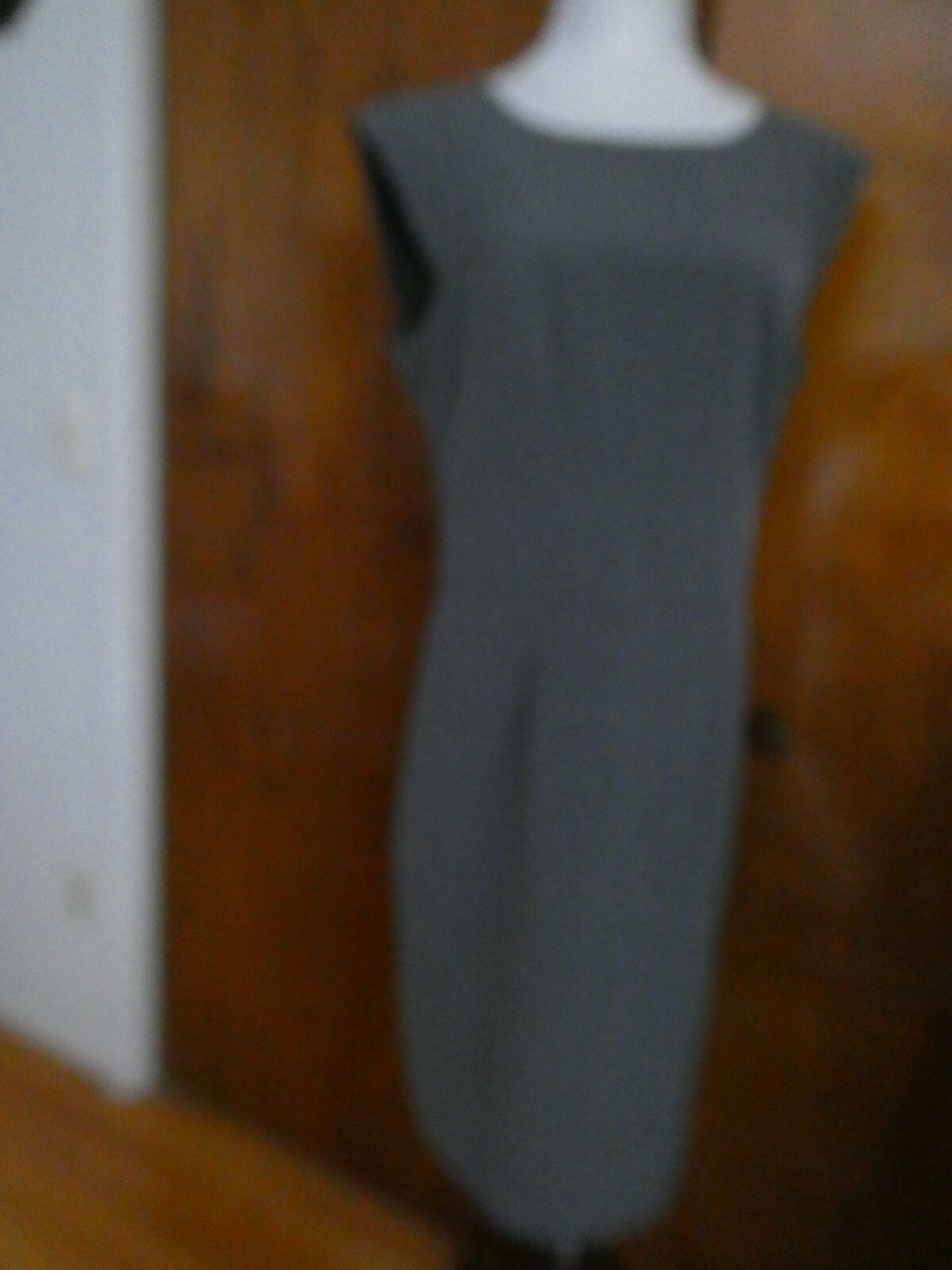 Off 5th Saks Fifth Avenue Women's Black Label Gray Lined Dress 14 (fits 12)