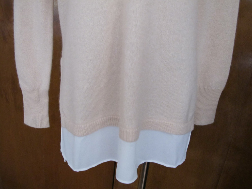 Bloomingdale’s women’s beige nude cashmere sweater Size XS, XL