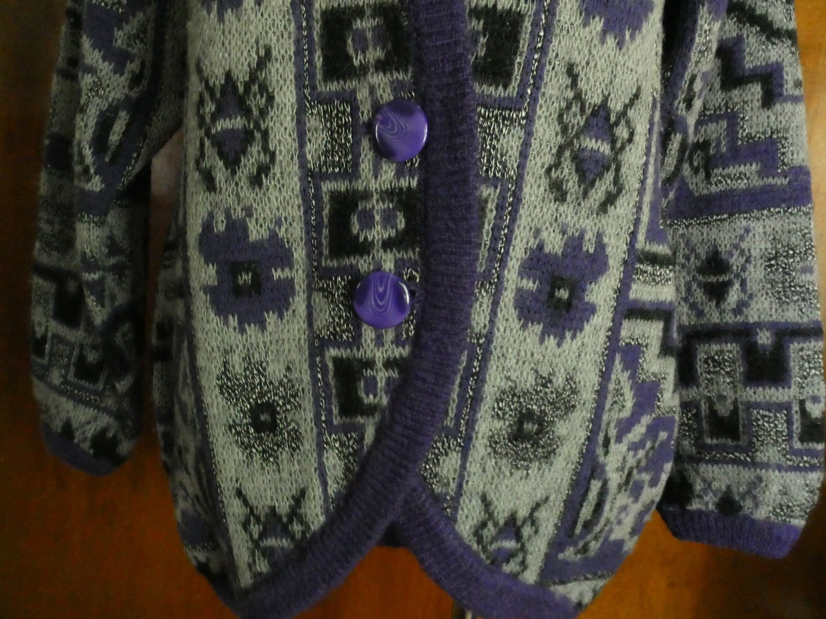 Vintage Wool Blend Sweater/Cardigan Ladies Fashion S.K.V.J. Medium