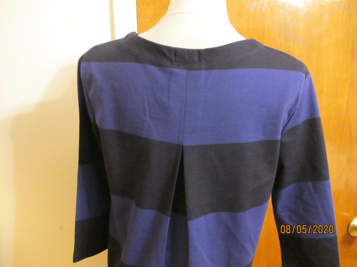Gap Women's Striped Black Purple Sweater Dress Small 