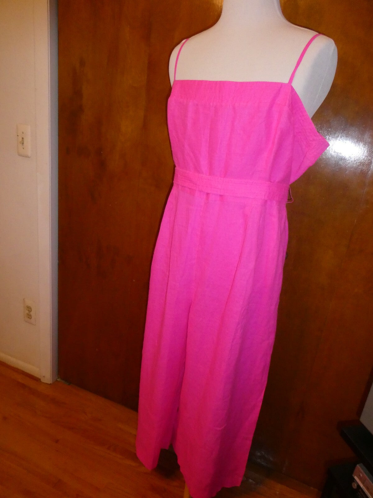 J. CREW Women's Pink Linen Jumpsuit 22