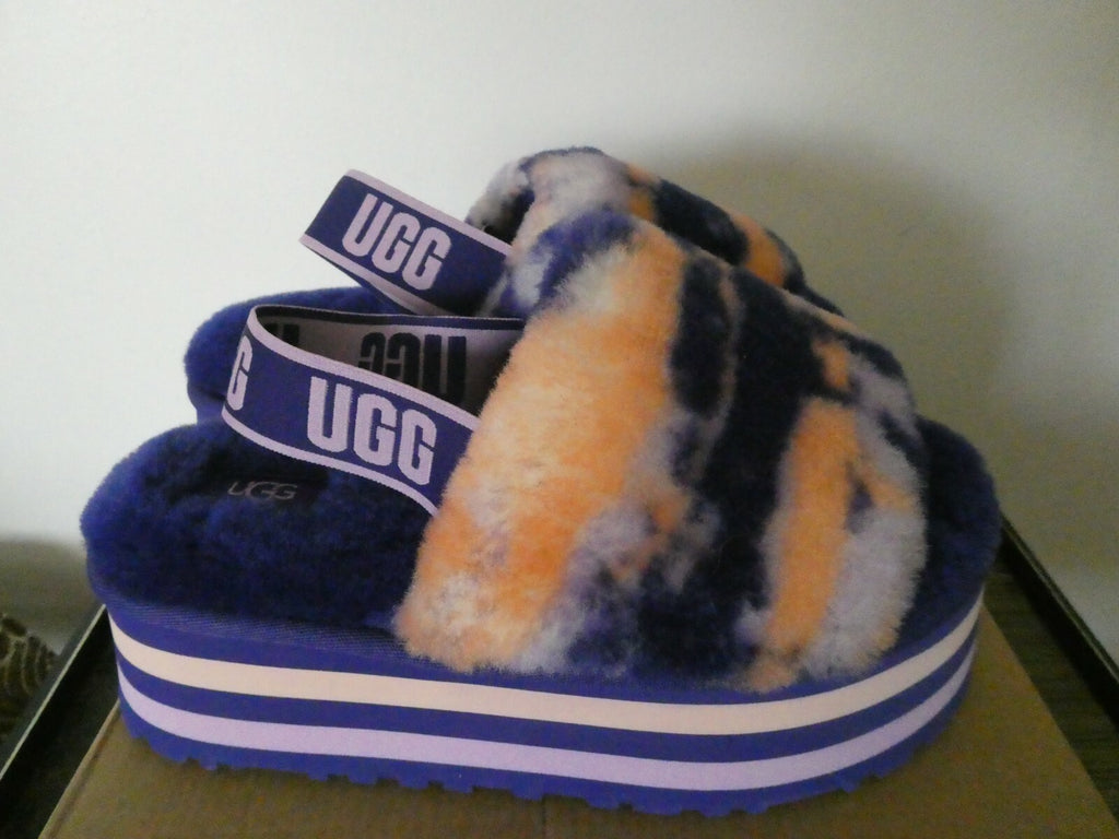 UGG Disco Marble Slide Slippers Platform Sheepskin Upper US 6,US 8 Style 1122032