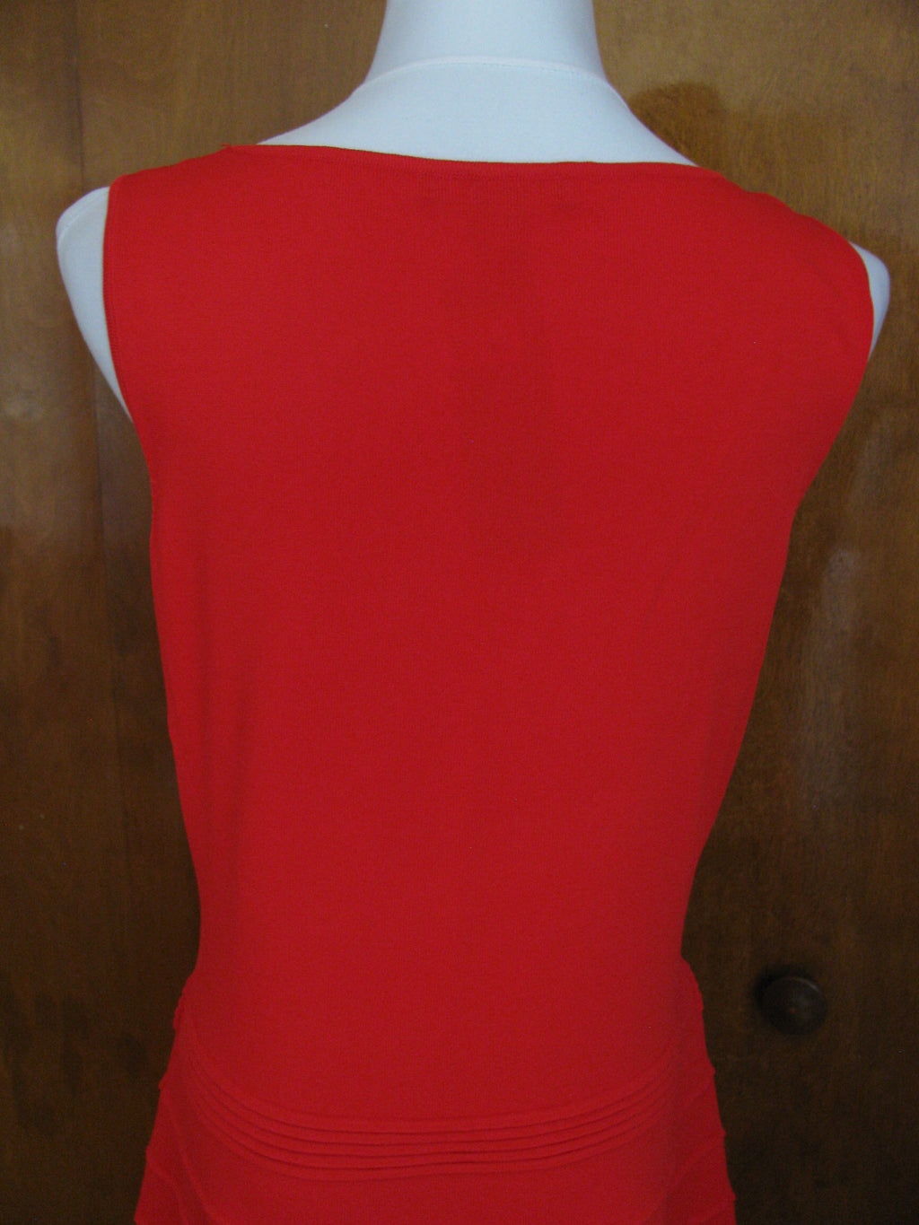 Ralph Lauren's women’s red stylish detailed sheer front NWT dress size Large