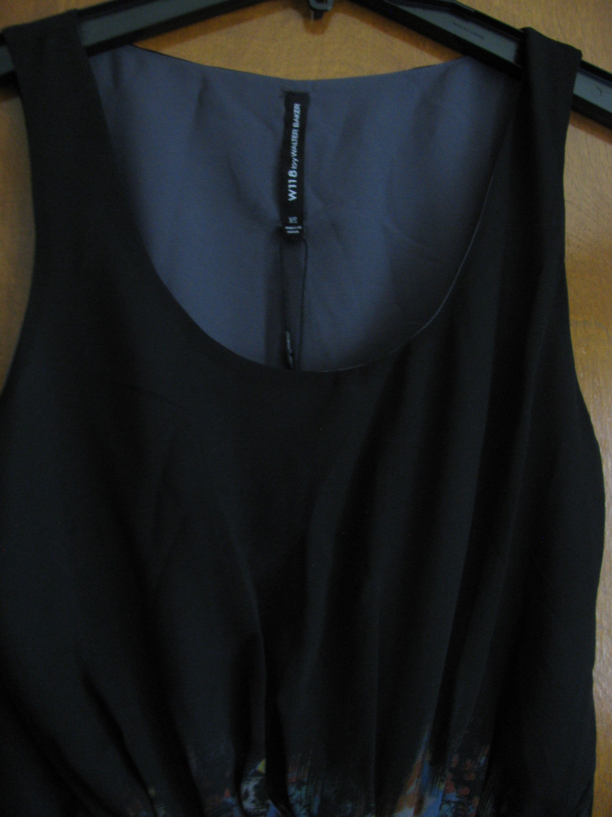 Walter Baker women’s Montanna black combo lined dress size Xsmall NWT