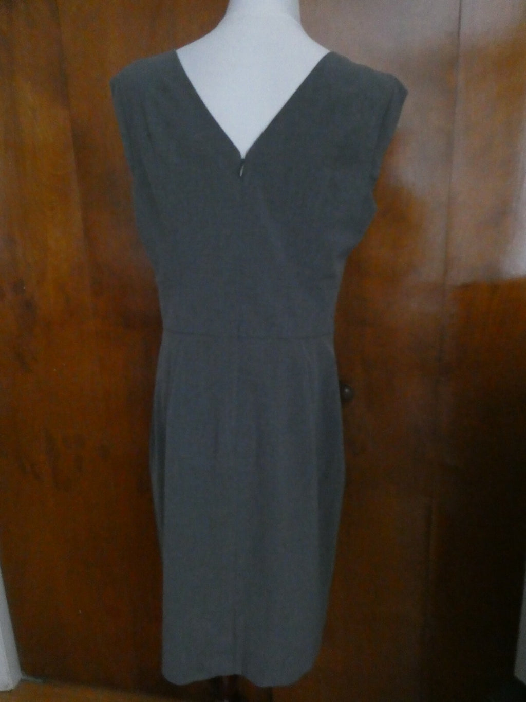 Off 5th Saks Fifth Avenue Women's Black Label Gray Lined Dress 14 (fits 12)
