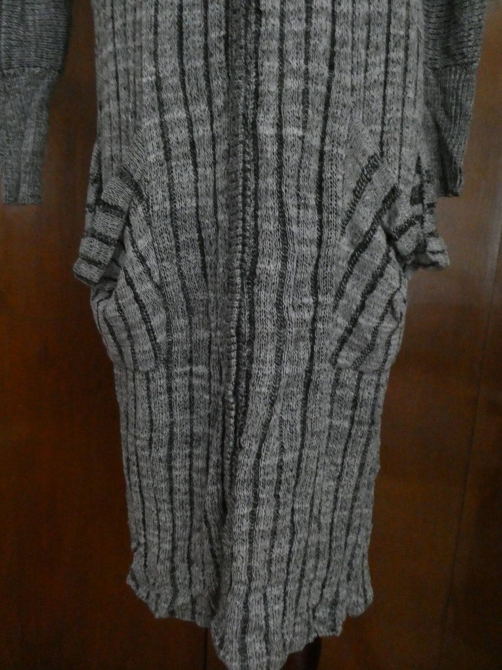 Free People Women's Gray Comb Long Cardigan Size Xsmall