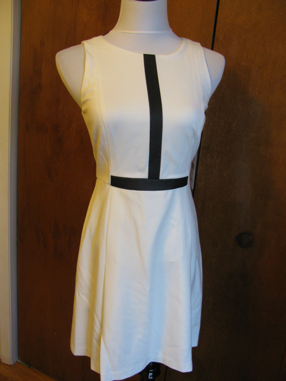 Ralph Lauren women's lined off white detailed dress New