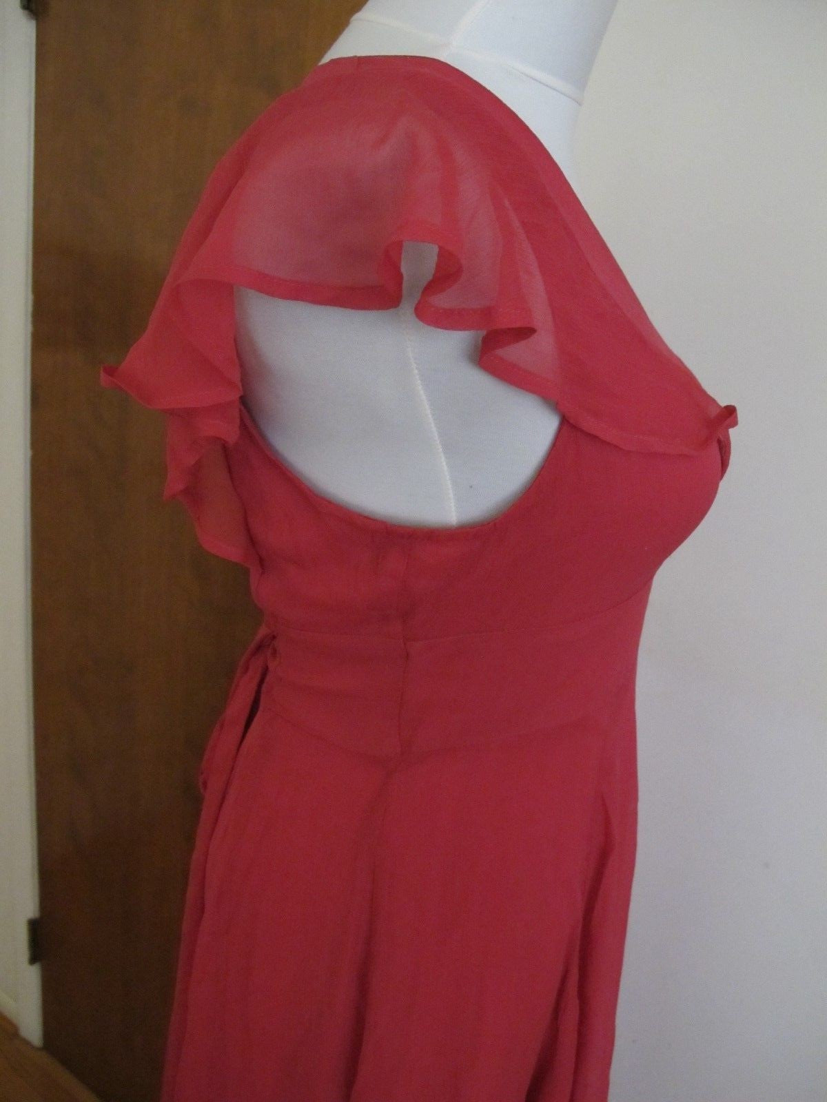 Anthropologie HD in Paris women's Pink/Rose Silk Dress Size 4 