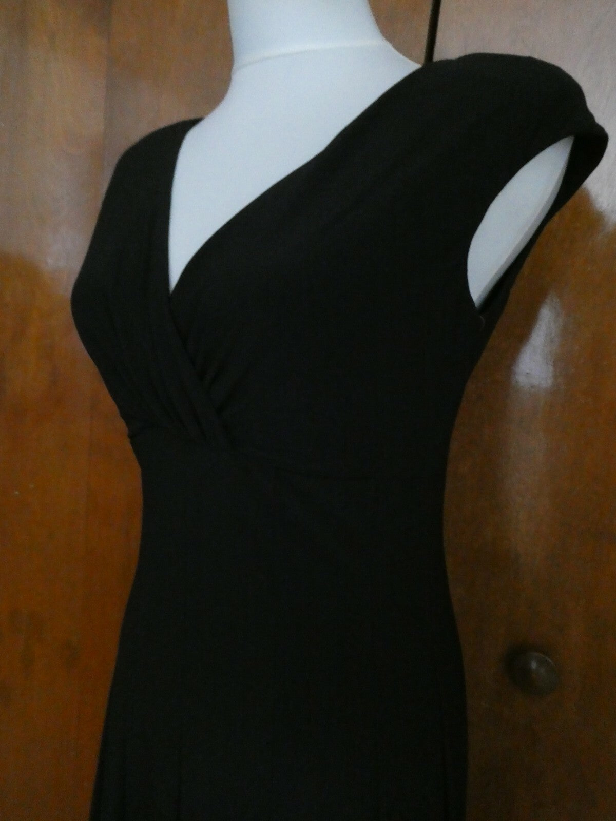 Ralph Lauren Laurel Women's Black Detailed A-line Dress 6