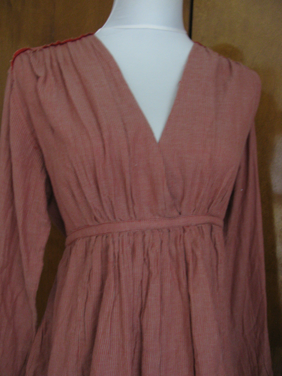 Free People women's red stripe combo cotton lined tunic top 