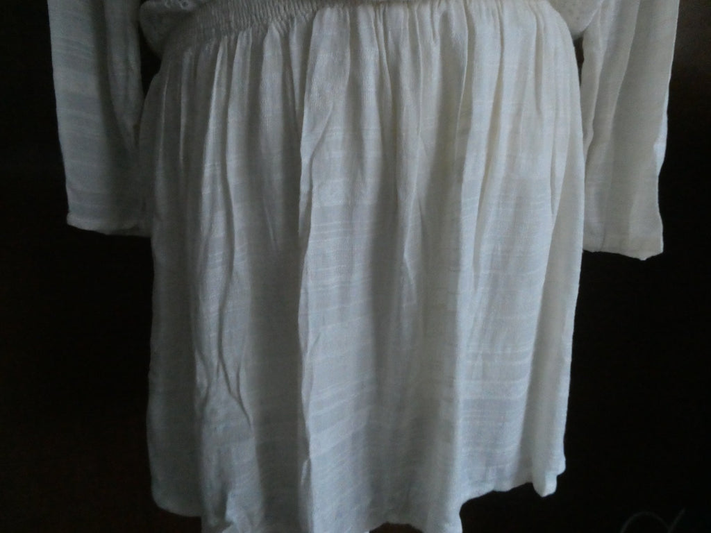 Free People women’s ivory 3/4 sleeves lined sweater dress size large