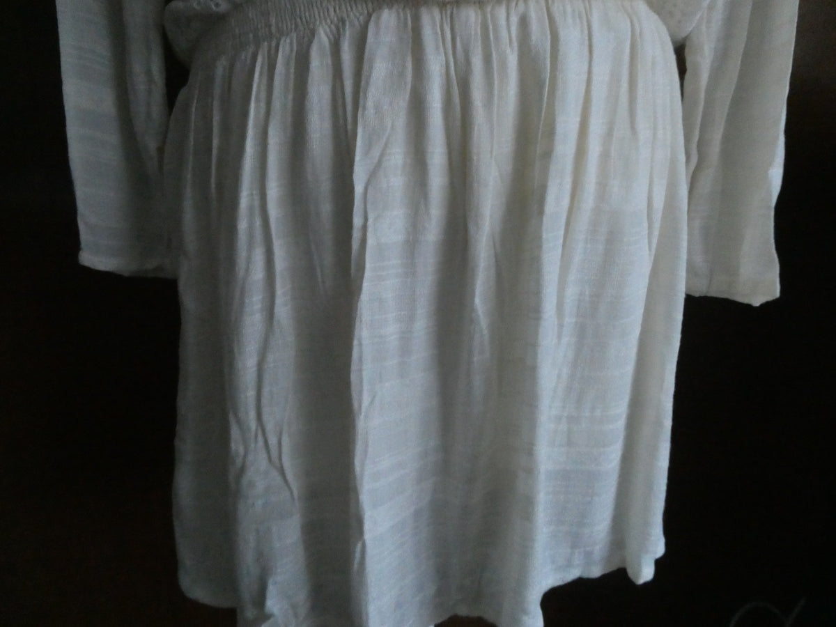 Free People women’s ivory 3/4 sleeves lined sweater dress size large