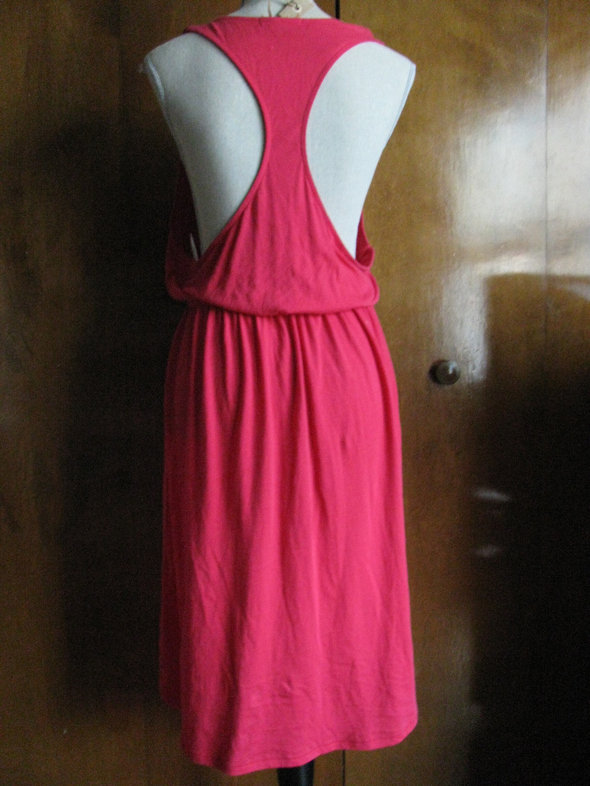Alternative women's red assymetric pima cotton dress Size XLarge New
