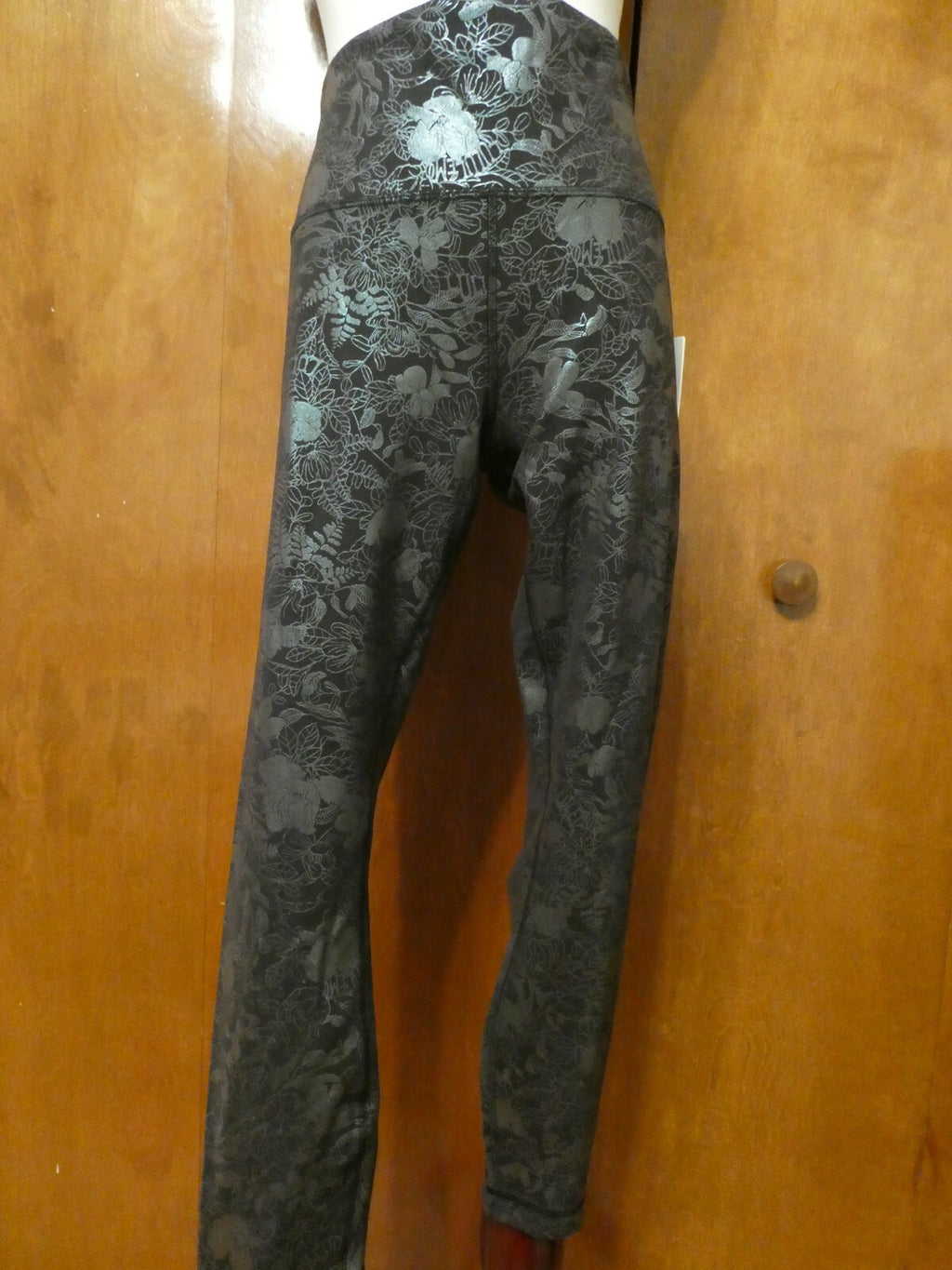 Lululemon Women's Wunder Train Running Black Detailed Pant Tight 25"