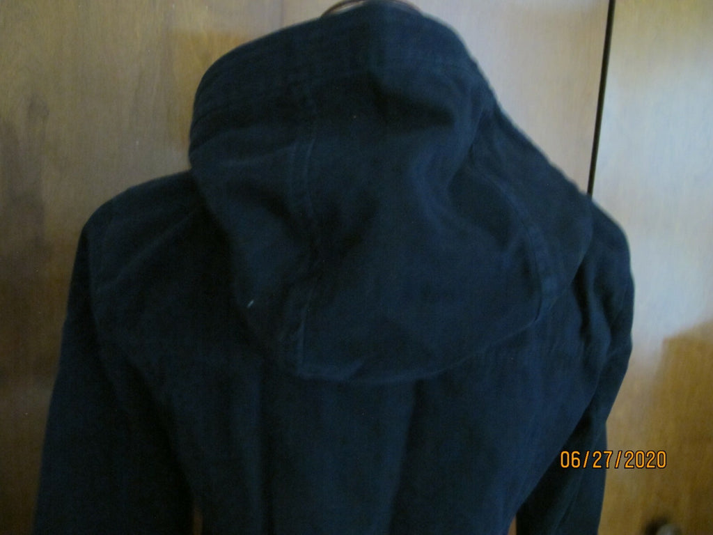 Abercrombie & Fitch navy cotton boys zip out coat jacket size Medium