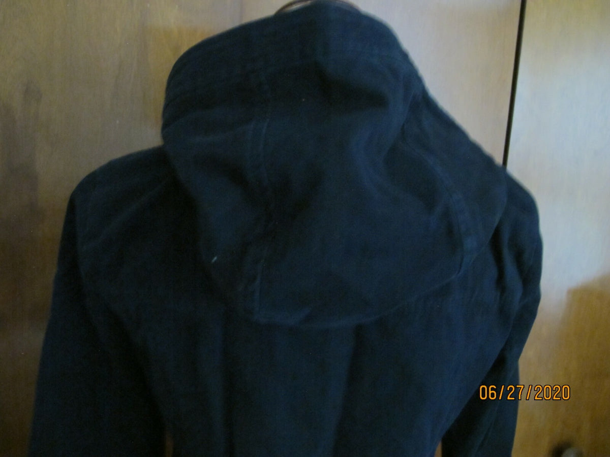Abercrombie & Fitch navy cotton boys zip out coat jacket size Medium