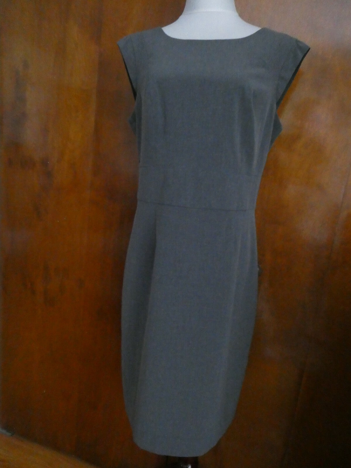 Off 5th Saks Fifth Avenue Women's Black Label Gray Lined Dress 14 (fits 12)