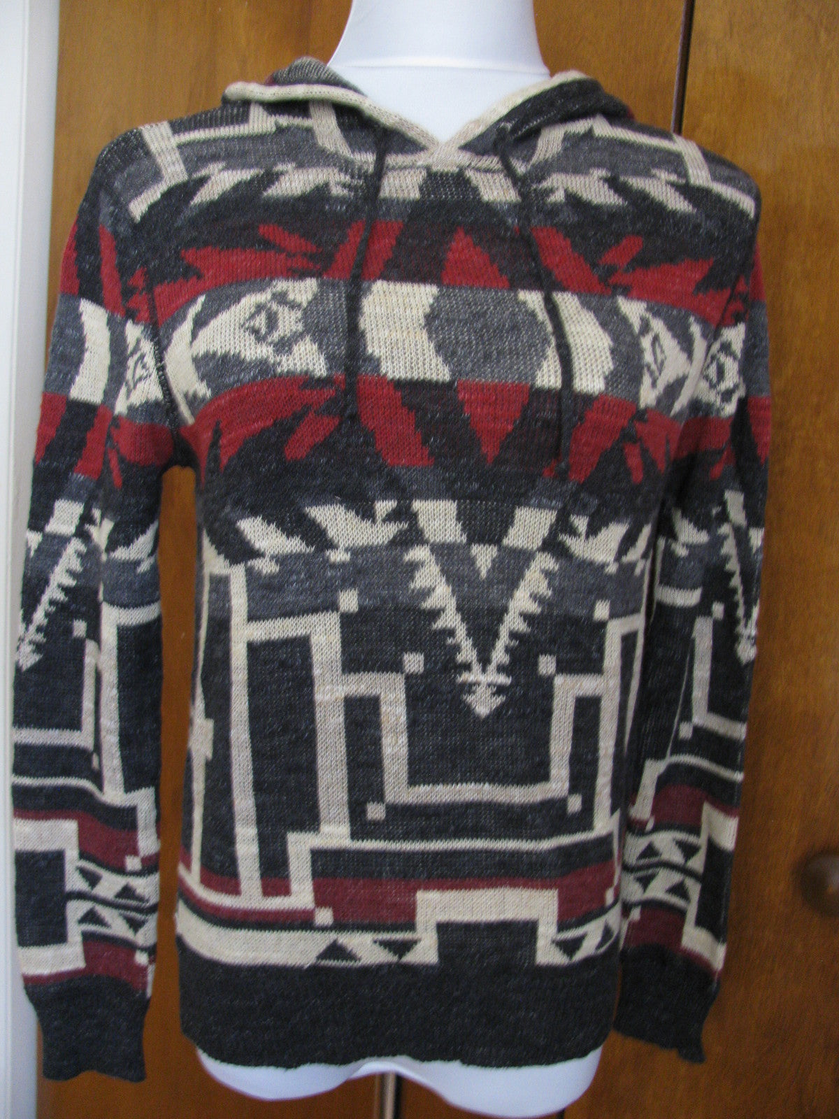 Denim & Supply Ralph Lauren women’s multi color cotton hooded sweater small NWT