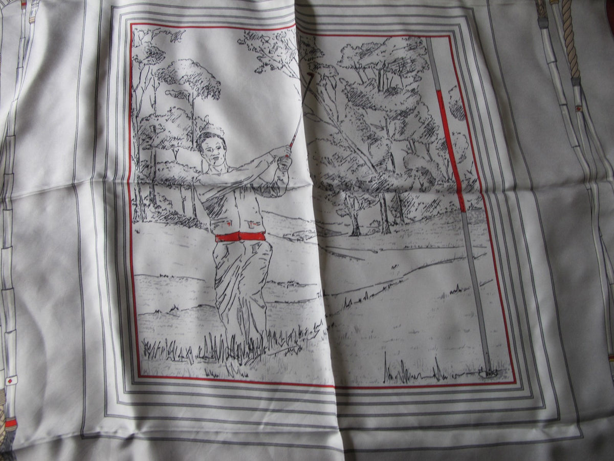 Vintage Fittorio Scarf Wrap Shawl - Hand Rolled Hem 33 x 33