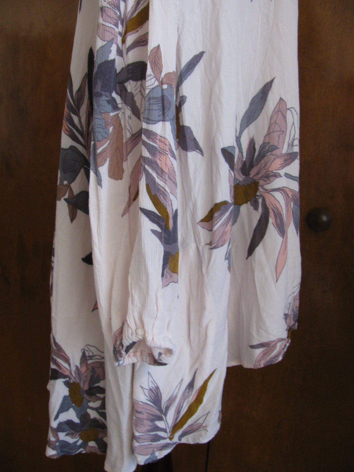 Free People Women’s Pearl Combo Rayon floral print Top New